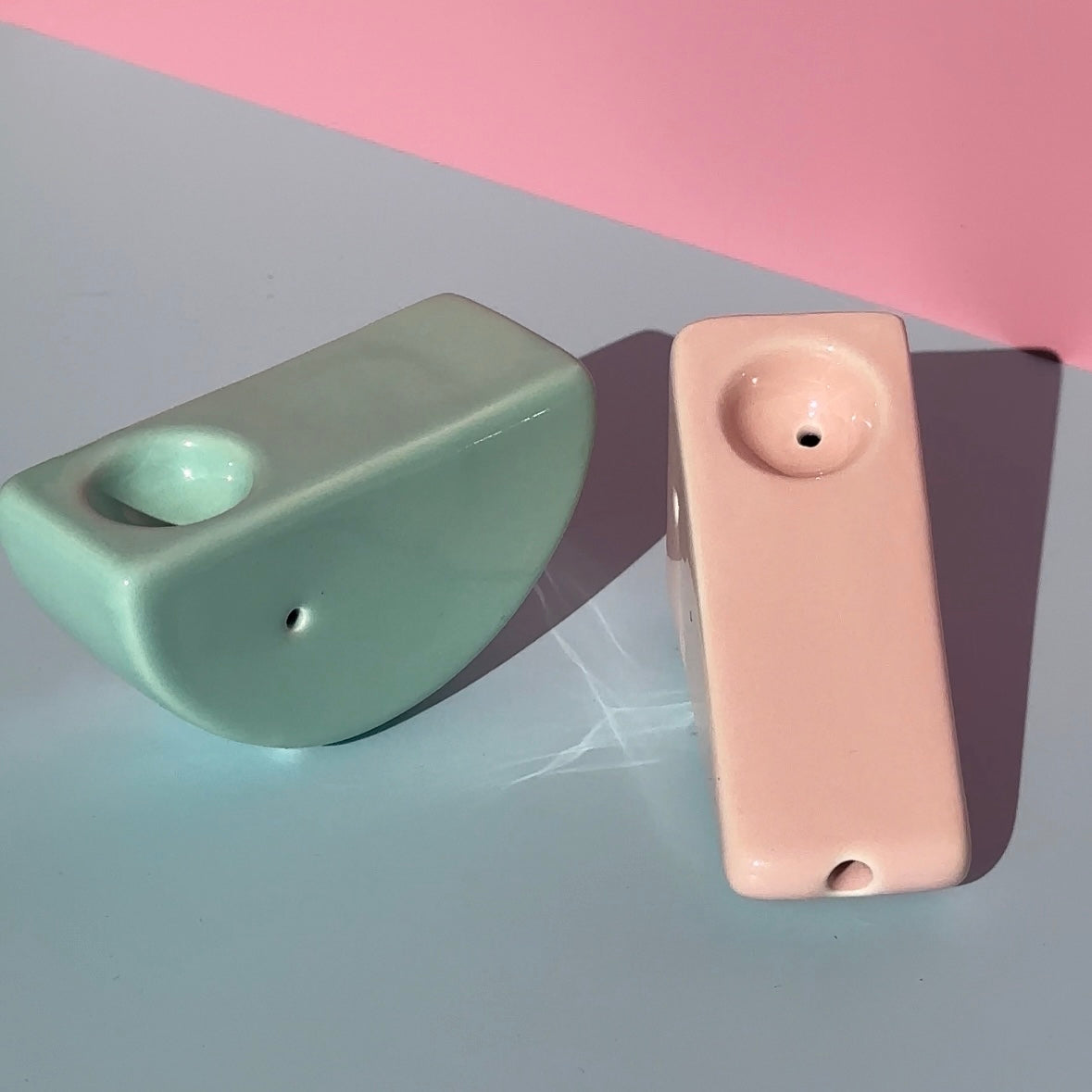 Triangle + Half Circle Set of 2 Pipes