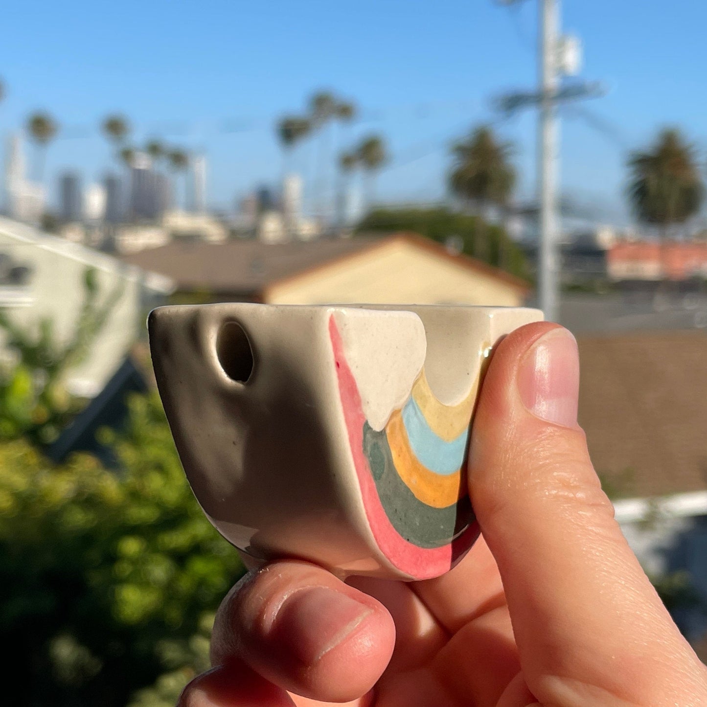 Rainbow Pipe - Cosmos Art Ceramics